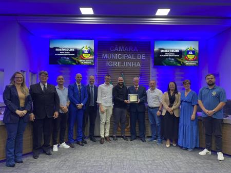Clóvis Claunir Werb recebe Prêmio Jurídico na Câmara de Vereadores de Igrejinha